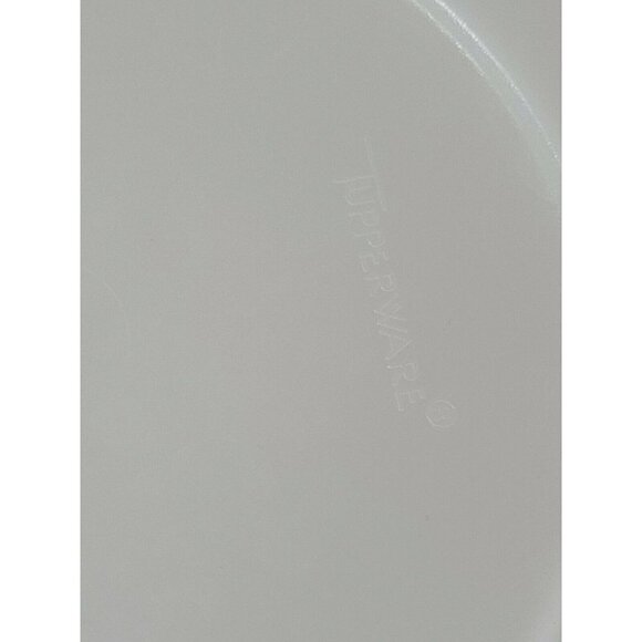 VINTAGE Tupperware Vegetable Chip Dip Round Divided Serving Dish Tray With Lid - Picture 3 of 7